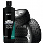 Pneu Pretinho Brilha Pneus 500ML + Aplicador Pretinho Vintex