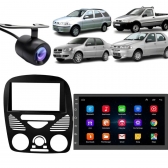 Central Multimidia Android Auto Strada G2 Moldura + Câm Preto