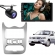 Central Multimídia 2 Din Mp5 Renault Sandero Câmera Moldura Prata