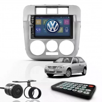 Central Multimídia Mp5 2 Din Gol Parati Saveiro G4 Camera Ré