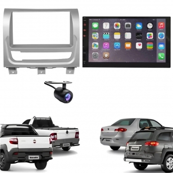 Central Multimídia 2 Din Mp5 Strada Working Câmera Moldura Tela