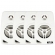 Kit Sonorização Ambiente 4 Caixas Le Son 70W 8ohms Branco