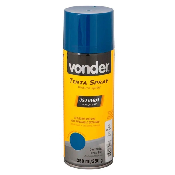 Tinta Spray Azul 350ml Uso Geral Vonder Pintura