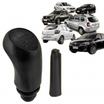 Manopla de Cambio Logan Sandero Megane Duster Oroch Captur