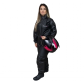Capa De Chuva Moto Motoqueiro Pioneira Pvc Combate Feminina