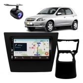 Central Multimídia 2 Din Carplay Android Auto GM Prisma G2 Moldura + Câmera