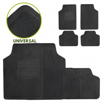 Kit Tapete Emborrachado Universal Adaptável Borcol 4 Peças