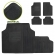 Kit Tapete Emborrachado Universal Adaptável Borcol 4 Peças