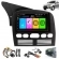 Central Multimidia Android Auto Fiat Strada G1 Moldura + Câm Preto Fosco