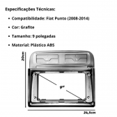Multimídia Android Carplay 9p 2+32Gb Quadcore Punto Gps Bt