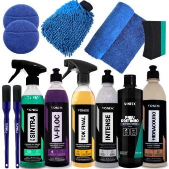 Kit Limpeza Automotiva Vonixx V-Floc Intense Sintra TokFinal