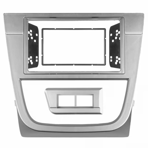 Central Multimídia Carplay Android Gol G5 Moldura + Câmera Prata