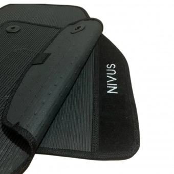Kit Tapete Emborrachado VW Nivus 2020 Em Diante 3 Peças