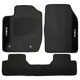 Kit Tapete Emborrachado Ecosport 2003 até 2012 3 Peças