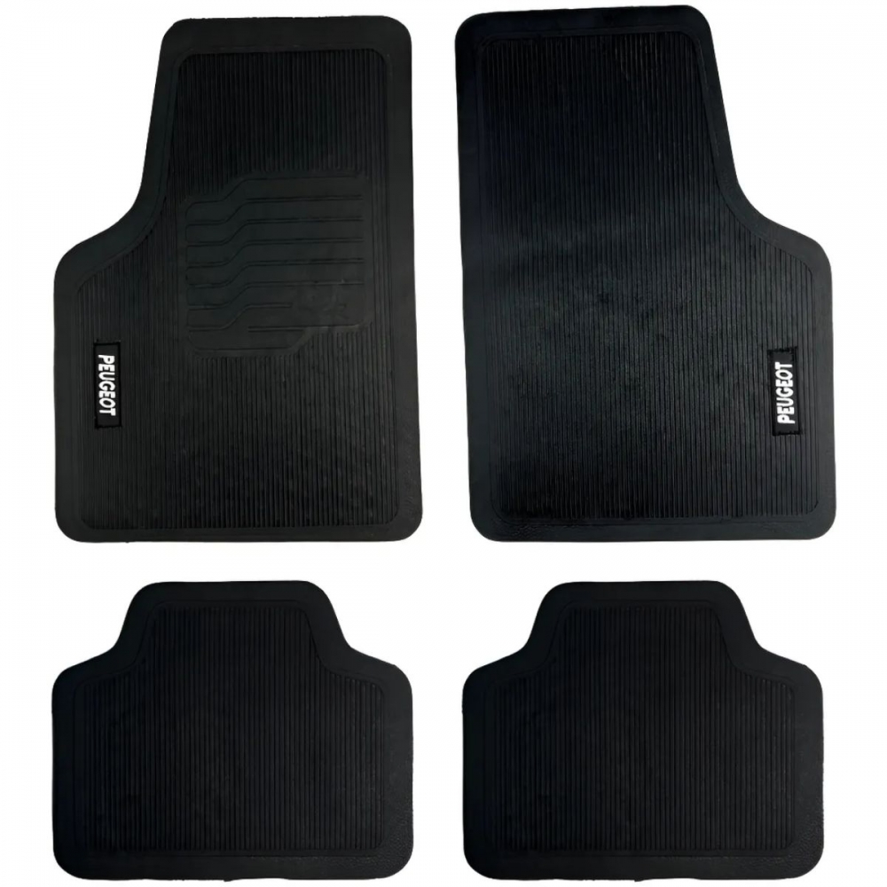 Tapete Universal Para Linha Peugeot Emborrachado Carro 4 Peças