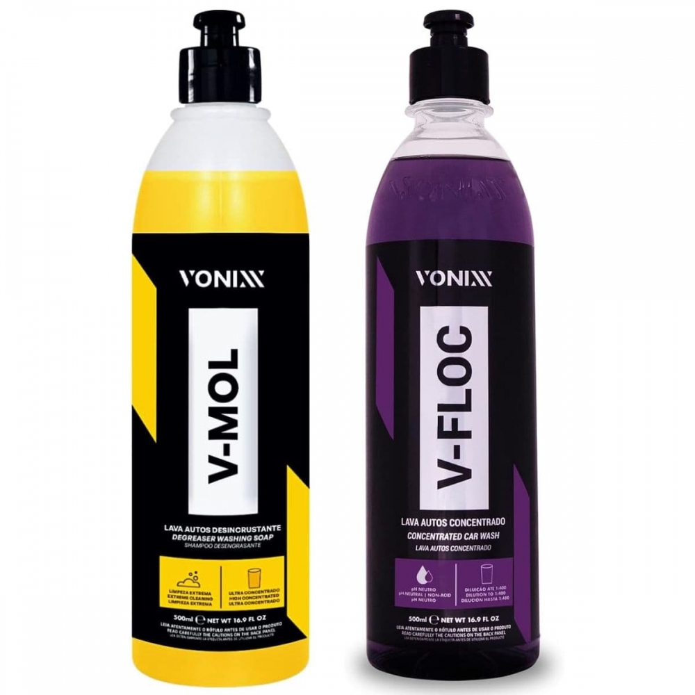Kit Shampoo Pré Lavagem V-mol Super Concentrado V-floc Vonix