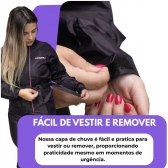 Capa De Chuva Em Nylon Moto Motoqueiro Impermeável Pioneira - Feminino