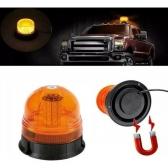 Giroflex Led C/ Imã Luz Emergência 12v 24v Tomada Veicular