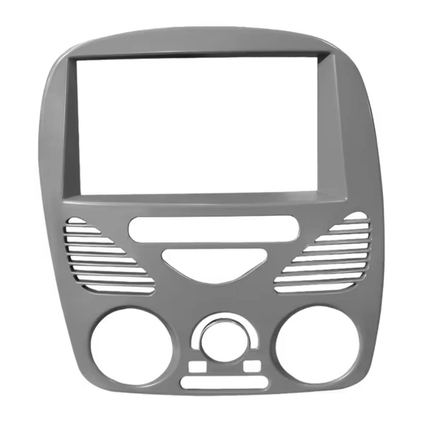 Central Multimídia 2 Din Mp5 Fiat Siena G2 Câmera Moldura Cinza