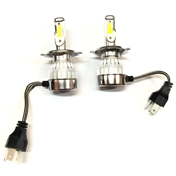 Par Lâmpada Super Led Mini H4 6500k 20000 Lumens 30w