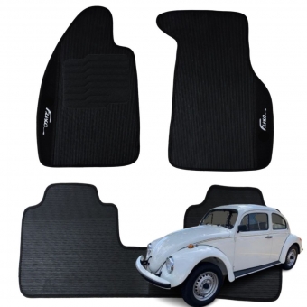 Kit Tapete Emborrachado Fusca 1951 Até1996 3 Peças