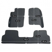 Kit Tapete Emborrachado Onix 2012 a 2017 3 Peças