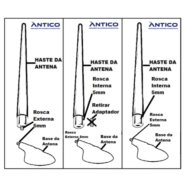 Haste de Teto Mega Flex New Ford Cromada HS329
