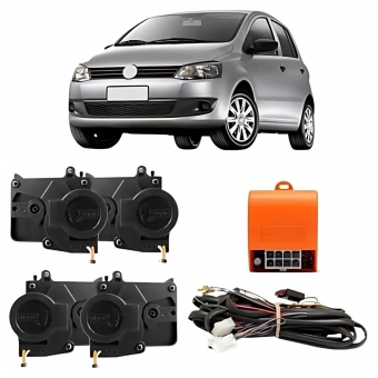 Kit Trava Elétrica VW Fox Gol Parati 2001 em Diante 4P Tragial PAKTVWMN003