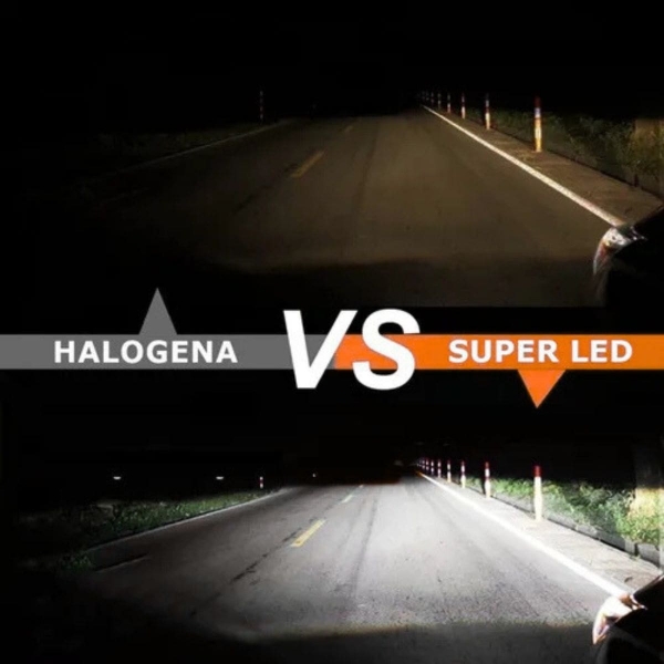 Par Lâmpada Super Led Mini H4 6500k 20000 Lumens 30w