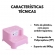Escada Infantil 2 Degraus Antiderrapante para Vaso Pia Rosa