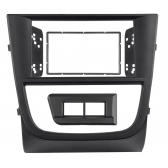 Moldura Contra Frente Gol/ Voyage/ Saveiro G5 2 Din Preta 89/A2