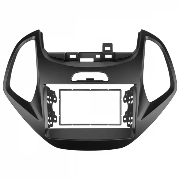 Central Multimídia Carplay Android Ford Ka Moldura + Câmera Preto