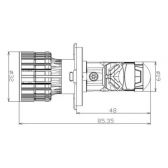 Kit Conversao Led Eliptico H7 Shockligth 6500k 12v 5000lm