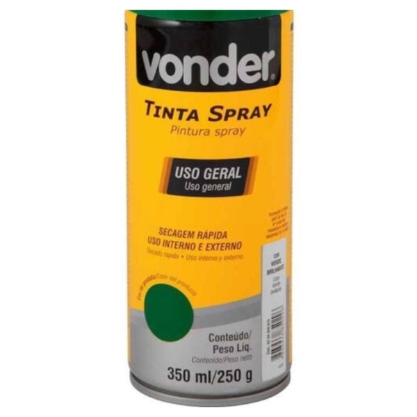 Tinta Spray Verde 350ml Uso Geral Vonder Pintura