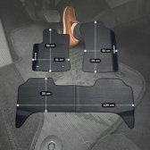 Kit Tapete Emborrachado Hilux 2019 A 2025 3 Peças