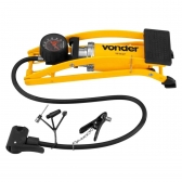 Bomba De Ar Com Pedal E Manômetro Vonder Amarelo