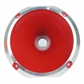 Kit 2 Corneta Cone Curto Rosca Bocal Alumínio Vermelho 14-25 Som