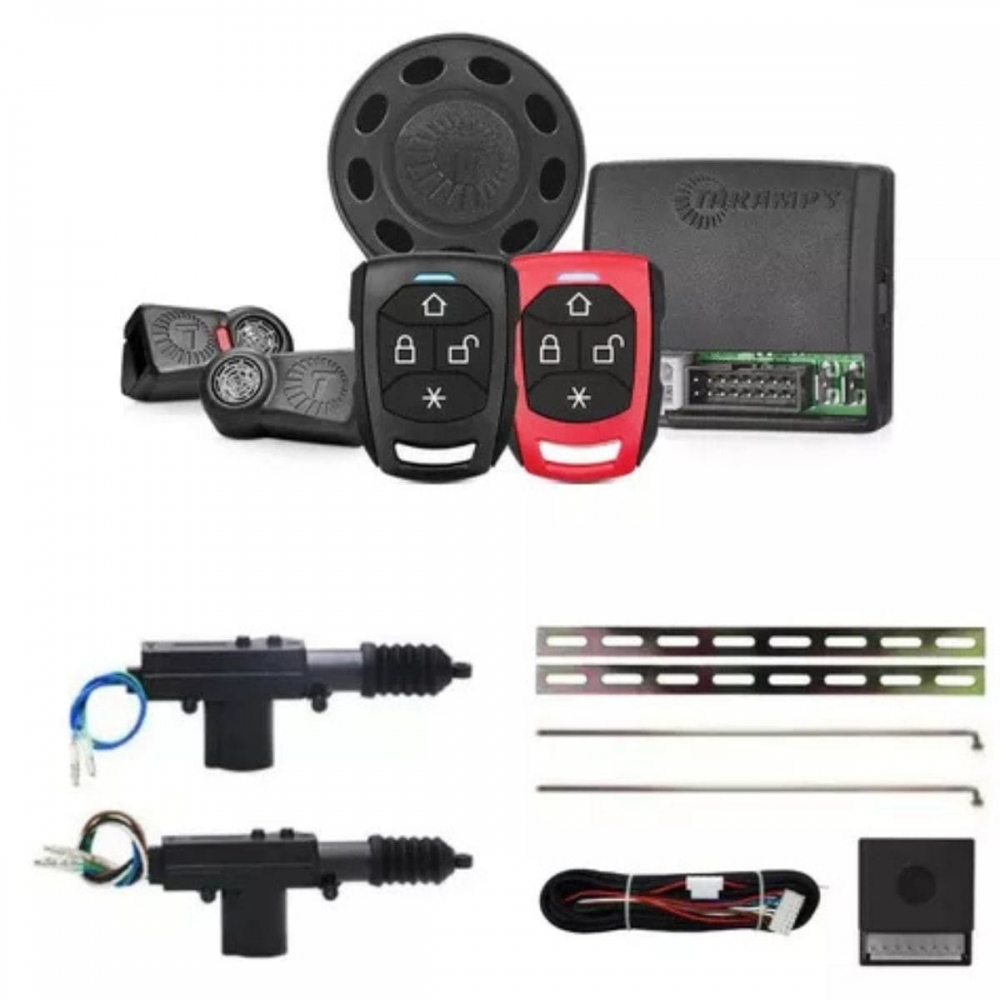 Kit Alarme Tarsafe Tw20 G4 2 Controles + Trava Eletrica 2 ou 4 Portas