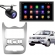 Central Multimidia Android Auto Renault Logan Moldura + Câm Prata