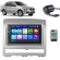 Central Multimídia 2 Din Mp5 Fiat Palio Câmera Moldura Prata
