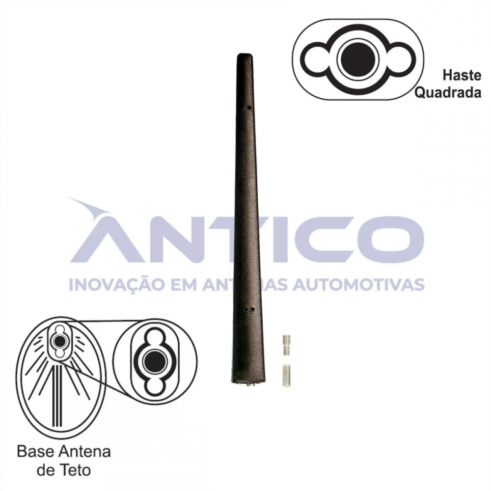 Haste Base quadrada argo toro cronos c/ adaptadores HS335