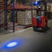 Farol Led Empilhadeira Blue Spot Luz Azul 20w Pulverizador