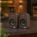 Caixa Som Ambiente Bluetooth 70W Leson Imbuia Ativa + Passiva