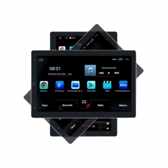 Multimídia Transformers Tela Giratória 10 Pol Android Carplay