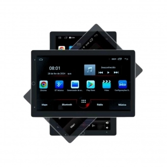 Multimídia Transformers Tela Giratória 10 Pol Android Carplay