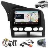 Central Multimídia Carplay Android Fiat Strada G1 Moldura + Câmera
