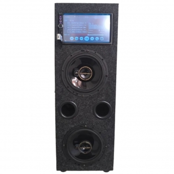 Caixa Bob Som Amplificada Bluetooth Usb 6 Pol + Multimidia