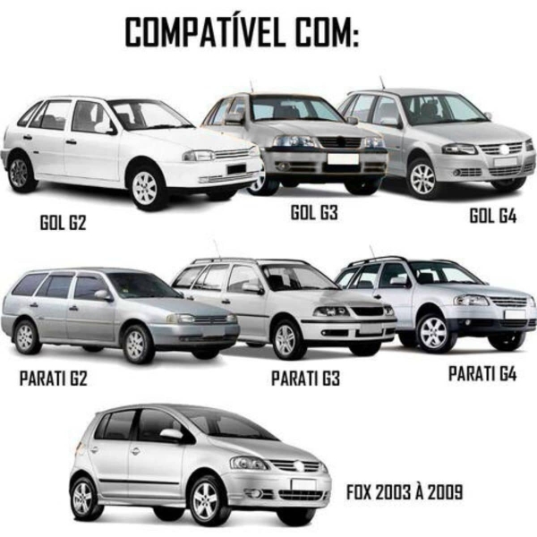 Kit Trava Elétrica Fox Gol Parati G2 G3 e G4 4 Portas Tragial PAKTVWMN039