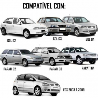 Kit Trava Elétrica Fox Gol Parati G2 G3 e G4 4 Portas Tragial PAKTVWMN039