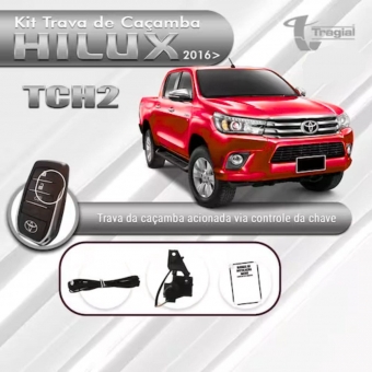 Trava Elétrica Caçamba Hilux 2016 em Diante Tampa Traseira Tragial PAKTTOMN006